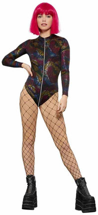 Fever Fever Miss Whiplash Rainbow Print Bodysuit