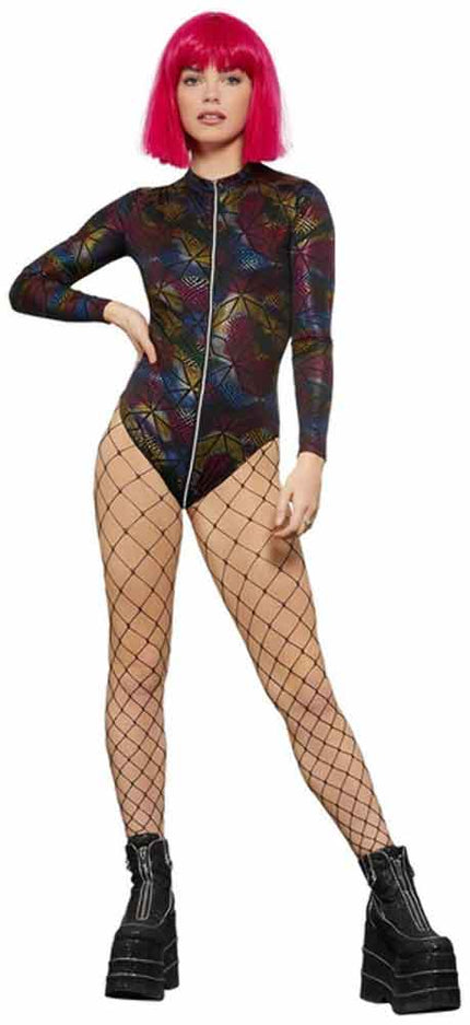 Fever Fever Miss Whiplash Rainbow Print Bodysuit