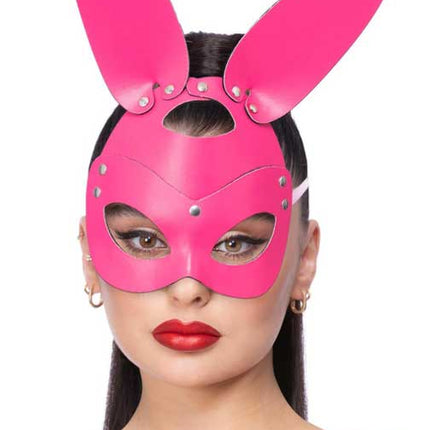 Fever Fever Roze Mock Leerlook Konijn Masker