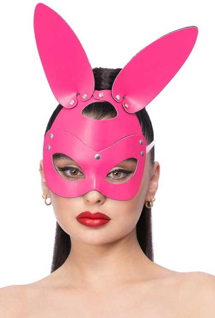 Fever Fever Roze Mock Leerlook Konijn Masker