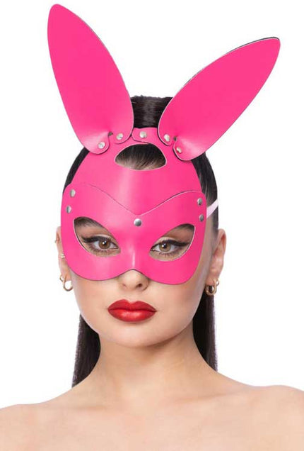 Fever Fever Roze Mock Leerlook Konijn Masker