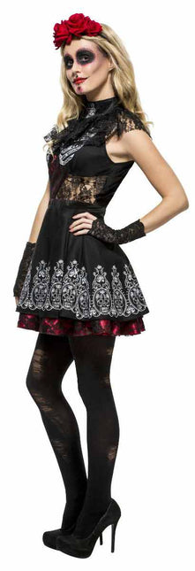 Fever Sugar Skull Halloween Dames Kostuum