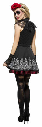 Fever Sugar Skull Halloween Dames Kostuum