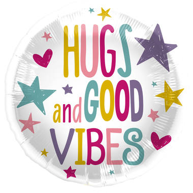 Folat Folieballon Hugs and good vibes 45 cm