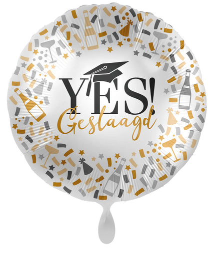 Folat Folieballon Yes Geslaagd 43 cm
