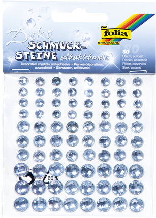 Folia Holografische sier stenen sparkling clear