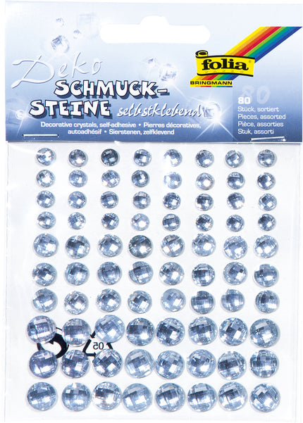 Folia Holografische sier stenen sparkling clear