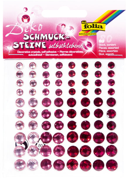 Folia Holografische sier stenen sparkling red