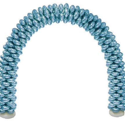 Funny Fashion Ballonnenboog Met 70 Folieballonnen Licht Blauw