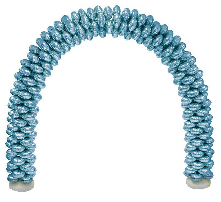 Funny Fashion Ballonnenboog Met 70 Folieballonnen Licht Blauw