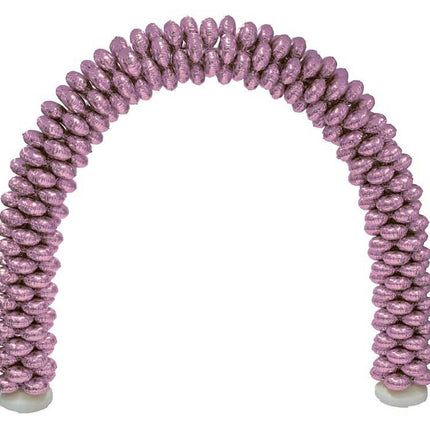 Funny Fashion Ballonnenboog Met 70 Folieballonnen Licht Roze