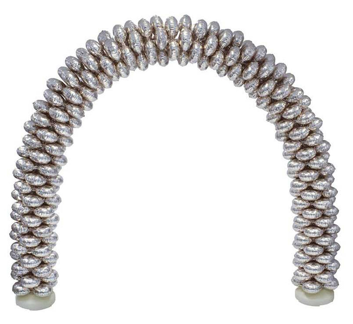 Funny Fashion Ballonnenboog Met 70 Folieballonnen Zilver