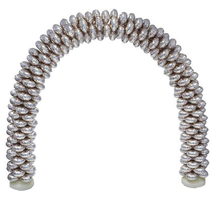 Funny Fashion Ballonnenboog Met 70 Folieballonnen Zilver