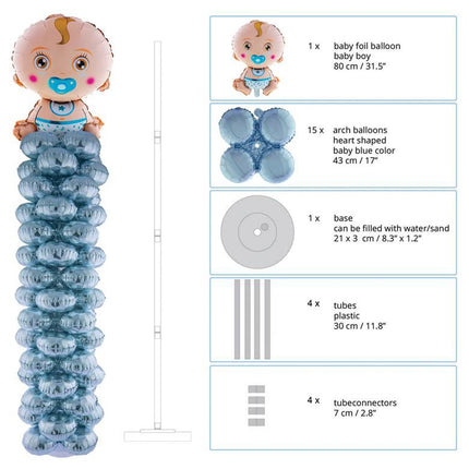 Funny Fashion Ballonnenpilaar Baby Boy