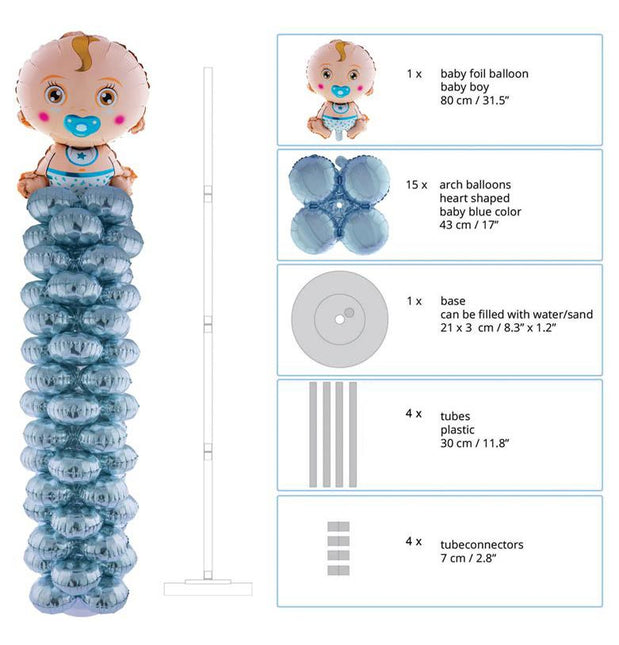 Funny Fashion Ballonnenpilaar Baby Boy