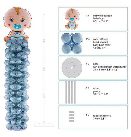 Funny Fashion Ballonnenpilaar Baby Boy