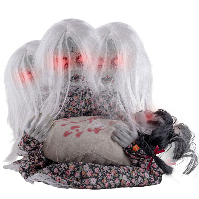 Funny Fashion Eng meisje met huilende baby 50cm