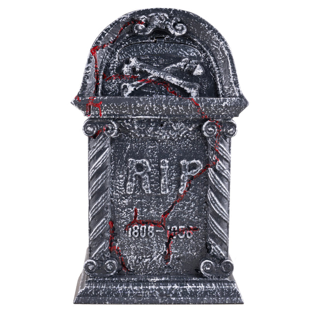 Funny Fashion Grafsteen met skelettenhand halloween prop