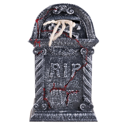 Funny Fashion Grafsteen met skelettenhand halloween prop