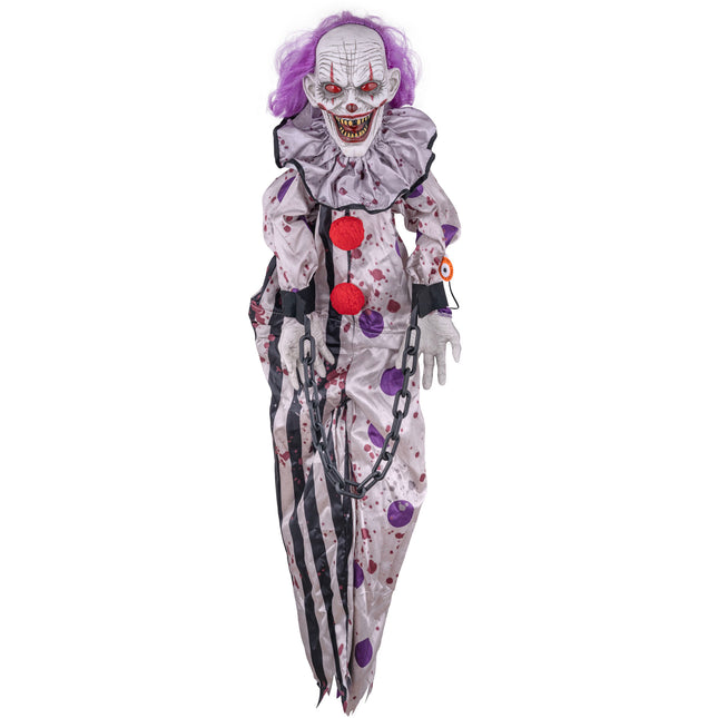 Funny Fashion Hangende Schuddende Clown 150 cm