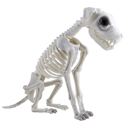 Funny Fashion Honden skelet Halloween decoratie 43 cm