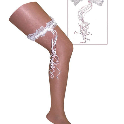 Funny Fashion Kousenband Wit
