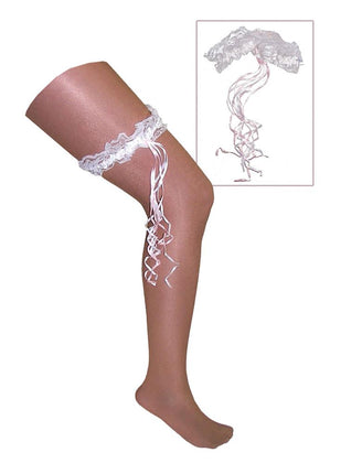 Funny Fashion Kousenband Wit