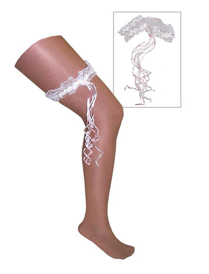 Funny Fashion Kousenband Wit