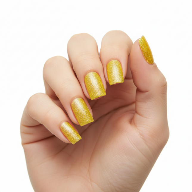 Funny Fashion Nepnagels Goud Glitter