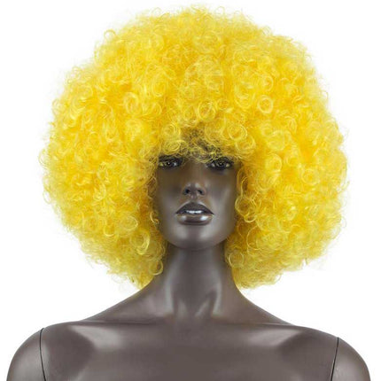 Funny Fashion Pruik Afro Geel