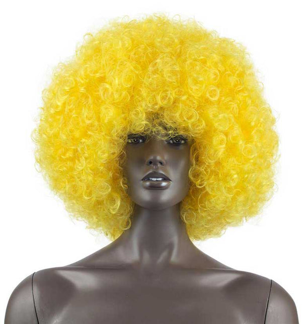 Funny Fashion Pruik Afro Geel