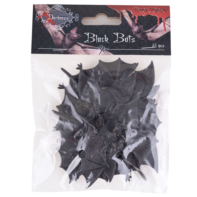 Funny Fashion Vleermuizen set 8 stuks