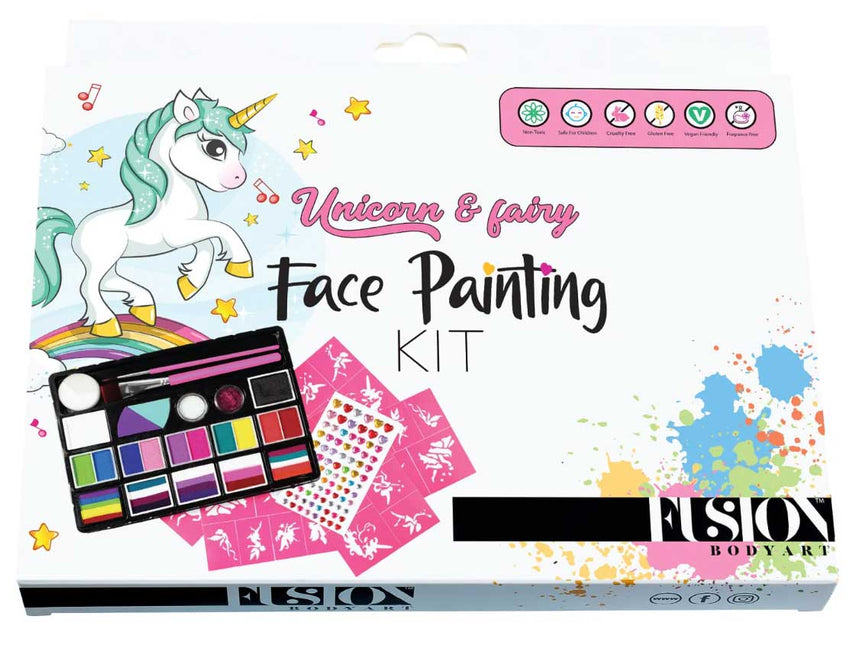 Fusion Body Art Fusion Body Art Unicorn & Fairy Face Painting Kit