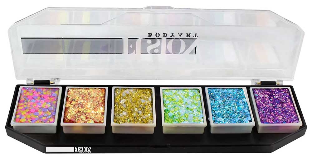 Fusion Body Art Fusion Fiesta Sparkles Glitter Cream Palette
