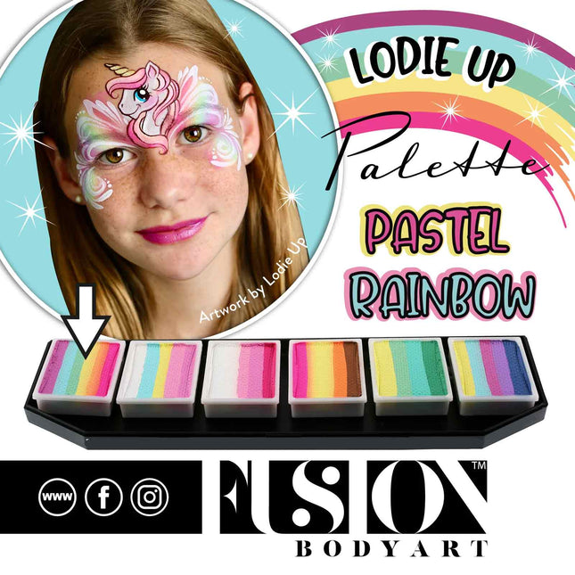 Fusion Body Art Fusion Lodie Up Cute Pastel Rainbow Palette