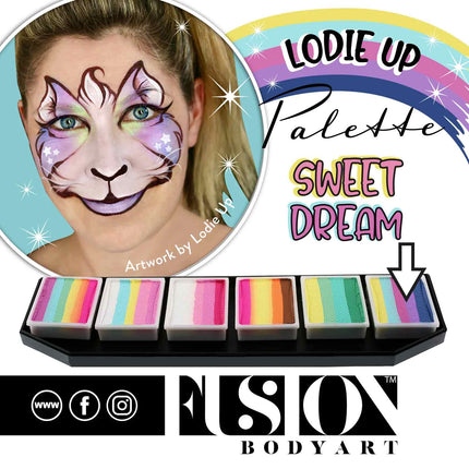 Fusion Body Art Fusion Lodie Up Cute Pastel Rainbow Palette