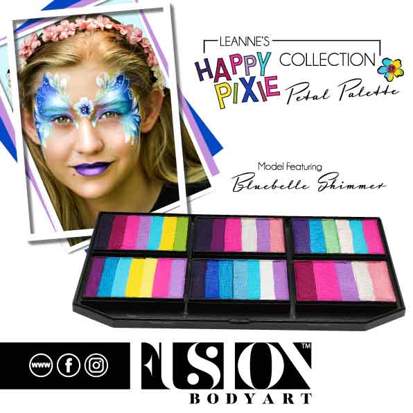 Fusion Body Art Fusion Petal Cake Leannes Bluebelle Shimmer 25 gram
