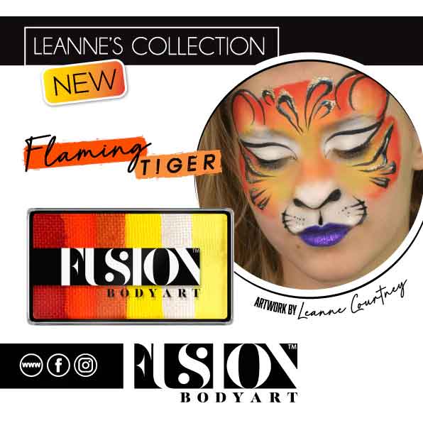 Fusion Body Art Fusion Petal Cake Leannes Flaming Tiger XL 25 gram