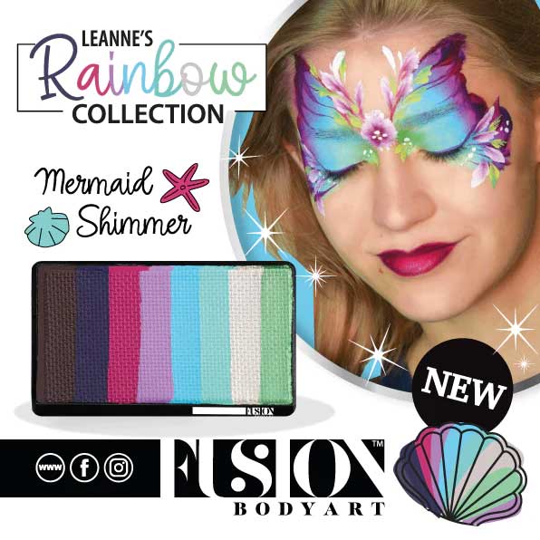 Fusion Body Art Fusion Petal Cake Leannes Mermaid Shimmer 25 gram