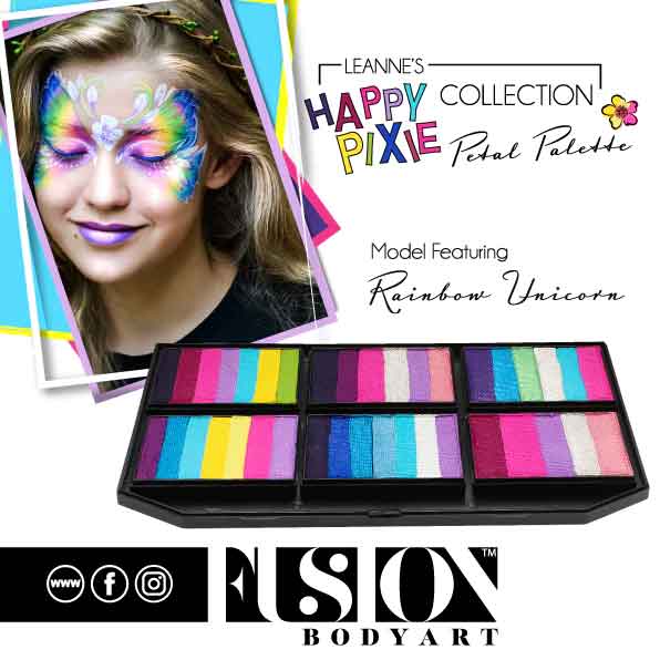 Fusion Body Art Fusion Petal Cake Leannes Rainbow Unicorn 25 gram