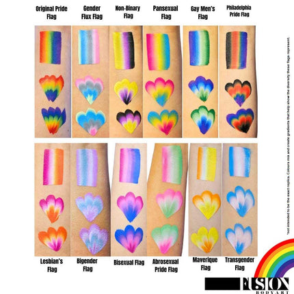 Fusion Body Art Fusion Pride Splitcake Schmink Palette