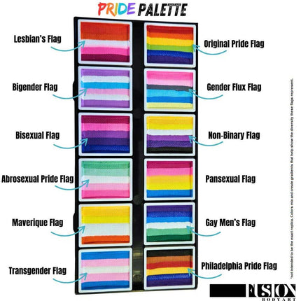 Fusion Body Art Fusion Pride Splitcake Schmink Palette