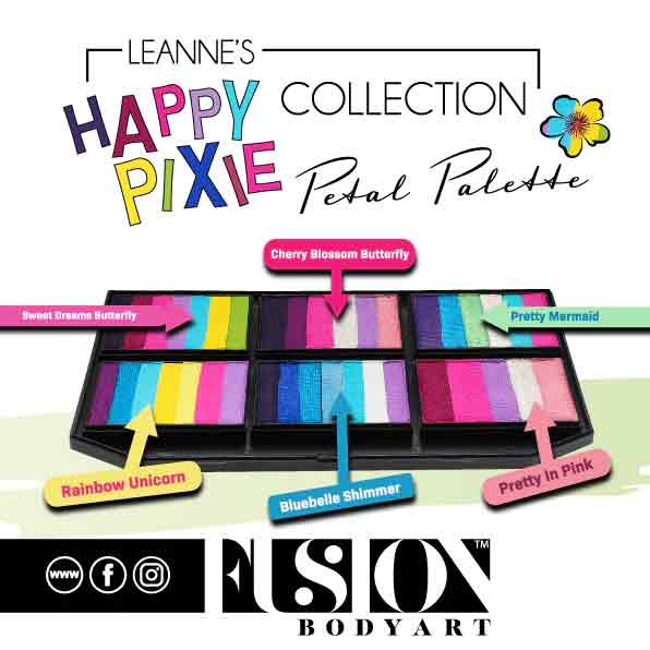 Fusion Body Art Fusion Schmink Leanne's Happy Pixie Petal Palette