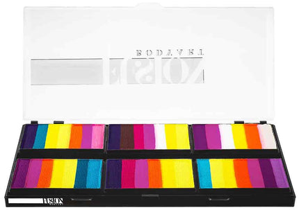 Fusion Body Art Fusion Schmink Leanne's Vivid Rainbow Petal Palette