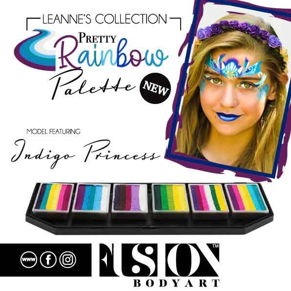 Fusion Body Art Fusion Splitcake Schmink Leannes Indigo Princess 30 gram