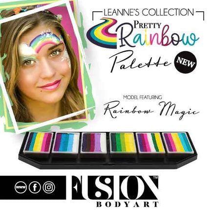 Fusion Body Art Fusion Splitcake Schmink Leannes Rainbow Magic 30 gram