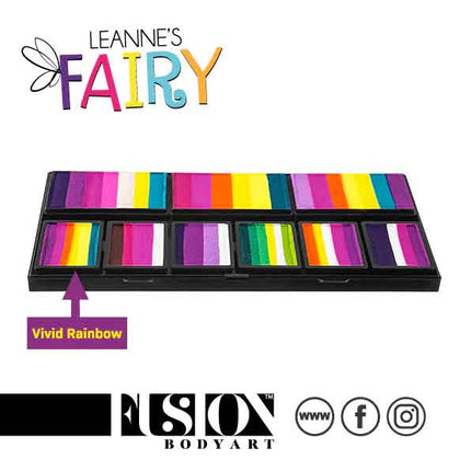 Fusion Body Art Fusion Splitcake Schmink Leannes Vivid Rainbow 30 gram