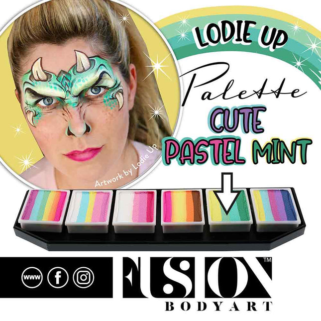 Fusion Body Art Fusion Splitcake Schmink Lodie Up Cute Pastel Mint 30 gram