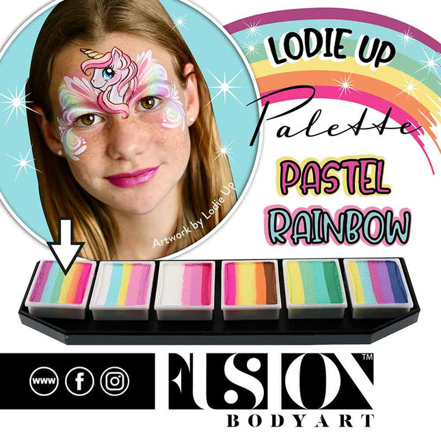 Fusion Body Art Fusion Splitcake Schmink Lodie Up Pastel Rainbow 30 gram