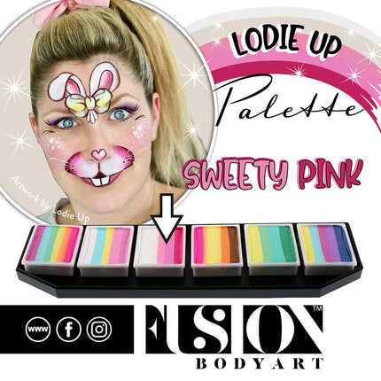 Fusion Body Art Fusion Splitcake Schmink Lodie Up Sweety Pink 30 gram